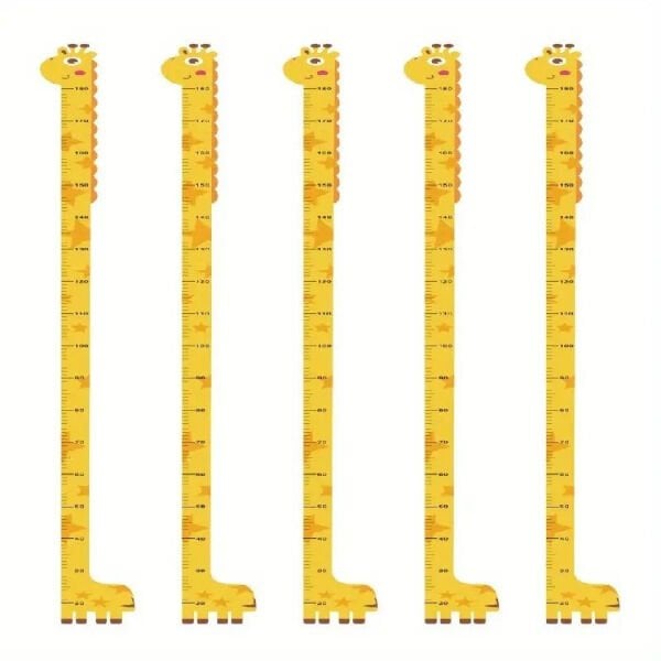 Sevimli Sarı Zürafa Boy Ölçüsü Sticker