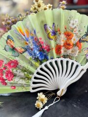 Plastik Desenli Yelpaze