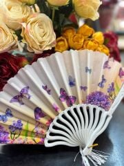 Plastik Desenli Yelpaze