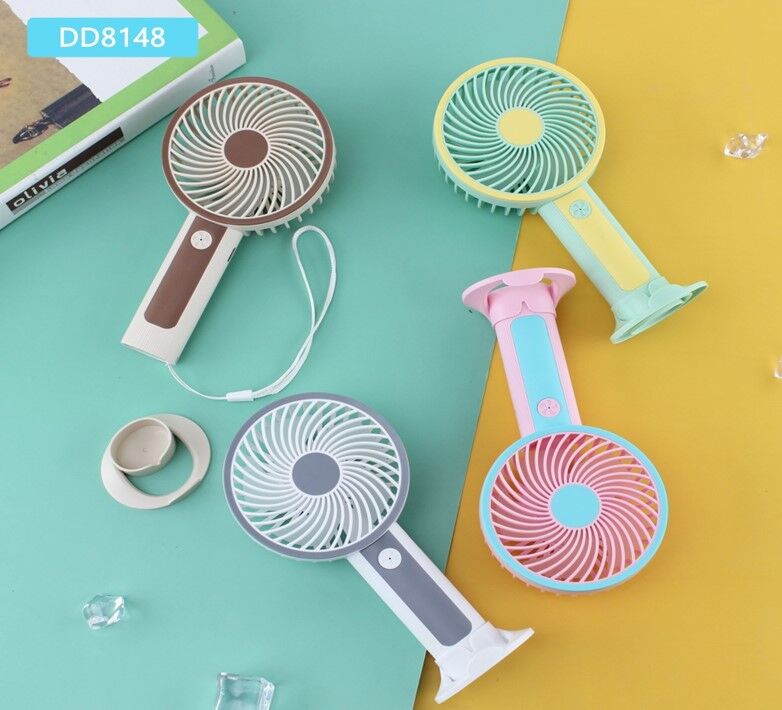 Taşınabilir Şarjlı El Fanı Masa Üstü Telefon Tutmalı