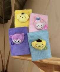 Sanrio korumi Tüylü Peluş Defter 6 Adet