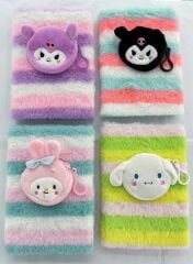 Sanrio korumi Tüylü Peluş Defter 6 Adet