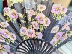 Plastik Desenli Yelpaze