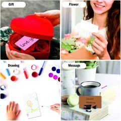 Boş Kelime Kartları 5x8 cm - 50 Adet Oval Kenarlı | Tabu & Not Kartları - Mavi