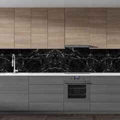 Siyah Mermer Desenli Yapışkanlı Kaplama Kağıdı 5 Metre