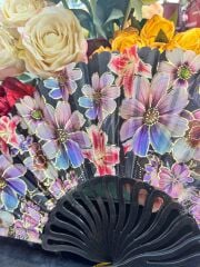 Plastik Desenli Yelpaze