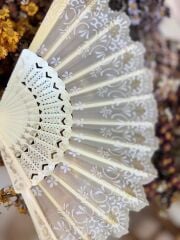 Plastik Desenli Yelpaze