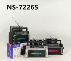 Nostaljik Bluetoothlu Güneş Panelli Radyo