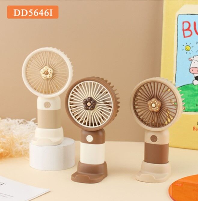 Taşınabilir Şarjlı El Fanı Masa Üstü Telefon Tutmalı