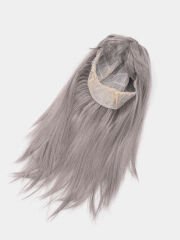 Platin Gri Gümüş Uzun Parti Peruğu