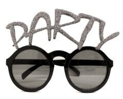 Gümüş Simli Party Yazılı Parti Gözlüğü Show