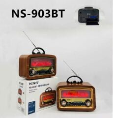 Nostaljik Şömineli Bluetoothlu Radyo