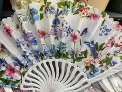 Plastik Desenli Yelpaze