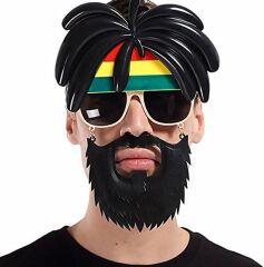 Rasta Peruklu Bob Marley Parti Gözlüğü