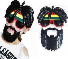 Rasta Peruklu Bob Marley Parti Gözlüğü