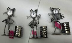 Metal Müzisyen Şeklinde Saatli Kalemlik