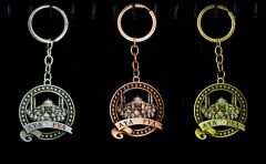 Metal Ayasofya Anahtarlık Yuvarlak Tasarım