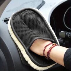 Mikrofiber Yün Araba Yıkama Eldiveni - Çizmez ve Yüksek Emici