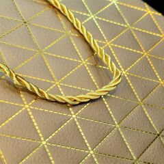 Küçük Boy Gold İpli Karton Çanta