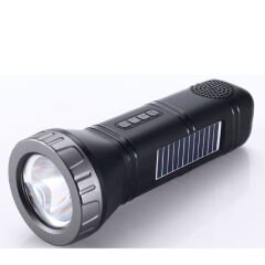 Güneş Enerjili Bluetooth Radyo Özellikli Kamp El Feneri