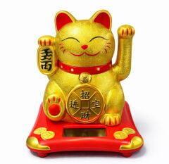 Güneş Enerjili Sallanan Şans Kedisi - Maneki Neko Alk4524