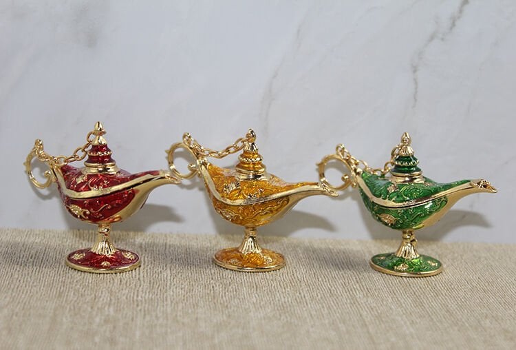 Swarovski Taşlı Minik Figür - Alaaddin'in Lambası