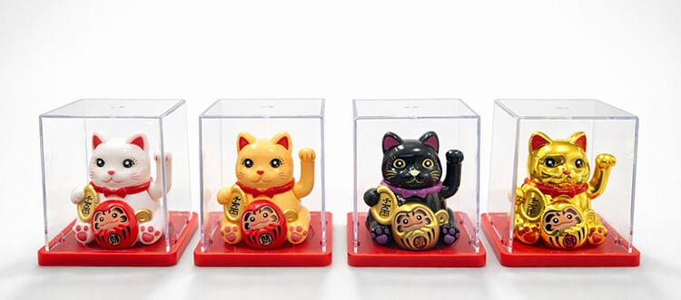 Güneş Enerjili Sallanan Şans Kedisi - Maneki Neko Alk4526