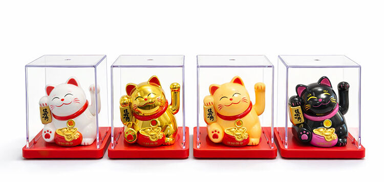 Güneş Enerjili Sallanan Şans Kedisi - Maneki Neko Alk4527