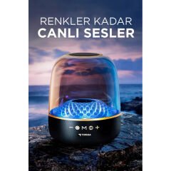 D33 Siyah Taşınabilir Kablosuz Bluetooth Hoparlör
