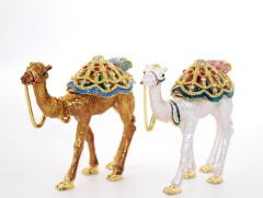 Swarovski Taşlı Tekli Deve Figürü Model 11